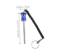 ibasenice Goupille de Charge Aluminium pour Machine de Musculation avec Corde Renforcée Compatible Poids Empilés Installation Facile et Transport Pratique