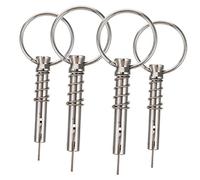 ibasenice Goupille de Sécurité Acier Inoxydable à Verrouillage Automatique Accessoire Marin pour Toits de Bimini Installation de et Support Lot