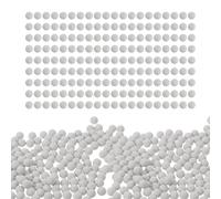 ibasenice Granulés de Céramique Blancs pour Nettoyage et Soin Polyvalent des Bijoux pour Polissage de Pierres et Bijoux, Médias Abrasifs Ronds de 1000g