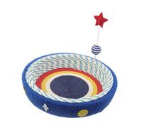 ibasenice Griffoir pour Chat Lit à Griffer Motif Étoiles Planche Griffure Bols Ronds Chatons Intérieur Refuge Confortable