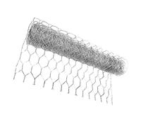 ibasenice Grillage Galvanisé Hexagonal Filet de Poulailler et Pratique pour Clôture de Jardin et Animaux