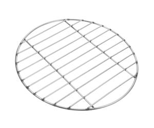 ibasenice Grille de Barbecue Ronde Design Simple et Pratique Maille 2,8cm en Acier Inoxydable pour Cuisson Extérieure et Intérieure