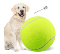ibasenice Grosse Balle de Tennis pour Animaux de Compagnie Extérieur Sport Plage