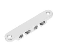 ibasenice Guide-cordes Installation Facile et Maintien Précis de L'accord pour Basse Électrique 6 Cordes en Métal Argenté avec Vis de Fixation Accessoire pour Bassistes Musiciens