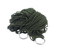 ibasenice Hamac de Camping en Nylon Résistant, Portable et Léger, Hamac en Filet Tissé pour Jardin, pour Pique-niques et Détente en Plein Air
