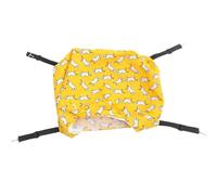 ibasenice Hamac pour Chat Lit de Couchage Double Couche Ajustable Tissu Doux et Confortable Espace de Couchage Cosy pour Chatons Cage pour Petits Animaux