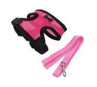 ibasenice Harnais Poule Extérieur Ajustable Maille Respirante avec Laisse pour Poulets Canards Et Oies Gilet De Traction Confortable avec Noeud Décoratif pour Promenade Et Entraînement