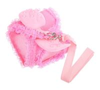 ibasenice Harnais pour Chat Sangle de Poitrine pour Animaux de Compagnie Rose L en Polyester, Léger, Respirant, Protège-Poitrine, pour Chien et Chat, Forme Ange Fashion