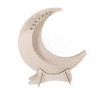 ibasenice Harpe Lyre à Cordes Bois Portable Pour Débutants Instrument De Musique Facile à Apprendre Avec Médiators