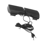 ibasenice Haut-Parleur USB pour Ordinateur Portable Clip Abs Noir, Effet Audio Réaliste, Contrôleur Filaire Ergonomique, Bureau et Maison