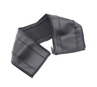 ibasenice Housse De Guidon De Poussette Bébé En Cuir Noir Fermeture Éclair, Protection D'accoudoir Respirante Et Résistante à La Chaleur, Quatre Saisons Pour Poussette Garçon Et Filles