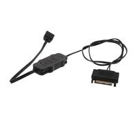 ibasenice Hub et Gestion des Modes D'éclairage Contrôle Précis de Ventilateurs de Refroidissement PC Noir 5v 3 Broches pour Gaming Vacances