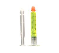 ibasenice Huile Fluorescente de Détection de Fuite pour Climatisation, Colorant Concentré Sûr et Facile à Utiliser, 2,5 ML par Pièce, Lot de 2 pour Recherche de Fuite