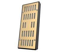 ibasenice Humidificateur à Cigares en Acier Inoxydable Doré Système de Contrôle Précis D’Humidité pour Boîte à Cigares de Bureau Voyage Recharge Maintien de L’Humidité et Préservation des