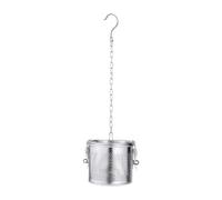 ibasenice Infuseur à Épices Chaîne et Crochet Passoire Micro-perforée Panier Filtrant en Acier Inoxydable pour Bouillon pour Ustensiles Cuisine