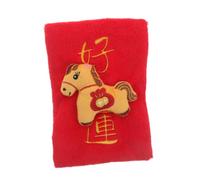ibasenice Interactif pour Chien Peluche, Sonore Cache-friandises, Forme D’enveloppe Rouge Amulette, pour Chien et Chiot, Décor Nouvel an Chinois