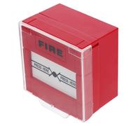 ibasenice Interrupteur de Tir Manuel Rouge pour Alarme Incendie avec Réinitialisation Manuelle, Bouton D'alarme Urgence en Plastique, Installation Facile pour Sécurité Rapide