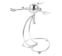 ibasenice Iron Art Balance Toy Sculpture Handmade Desktop Decoration For Home And Office Physics Teaching Aid Stress Relief Gift Portable Small