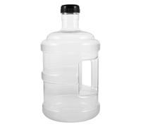 ibasenice Jerrican à Eau 5l en Plastique PC avec Poignée, Grosse Capacité Étanche, Pichet à Eau Portable avec Bouchon de Rechange pour Randonnée et Camping