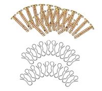 ibasenice Jeu de Goupilles de Cisaillement et Goupilles Fendues pour Souffleuses Accessoires de Remplacement Compatibles Craftsman et Mtd