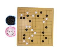 ibasenice Jeu de Société Go pour Garçon Fille avec Pierres Plateau Double-Face et Kit Léger Portable avec Boîte Ours Mignon pour Débutants et Voyages Famille