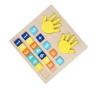 ibasenice Jeu Éducatif Bois Mathématique pour Apprentissage des Coordination Main Œil et Cognition Aide Pédagogique pour Maternelle et École Maison