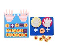 ibasenice Jeu Éducatif de Manipulation Mathématique en Feutrine pour Garçon et Filles Tableau D’Addition et Soustraction en Feutrine Pédagogique D’Association et Comptage Outil Scolaire