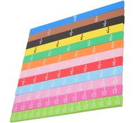 ibasenice Jeu Éducatif Montessori de Bandes de Fractions Magnétiques Tuiles de Fraction Mathématique pour Garçon et Filles Matériel de Manipulation Mathématique Compact et Léger