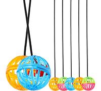 ibasenice Jouet Lézard Suspendu Clochette en Boule en Cristal Colorée, Lot De 7, Compact Et Résistant, Jouet d'escalade pour Reptile Domestique comme Dragon Barbu Et Gecko