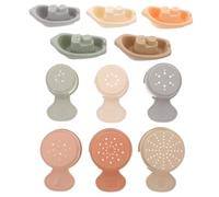 ibasenice Jouets de Bain Empilables pour Garçon Fille Bateaux et Tasses Gigognes Colorées Accessoires Ludiques pour Bain des Tout Petits Développement Coordination Main Œil et Créativité