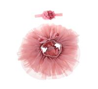 ibasenice Jupe Tutu Tulle Garçon Fille Fille avec Bandeau Jupe Princesse Légère Tulle Volumineux Tenue Polyvalente pour Fêtes Anniversaires et Usage Quotidien