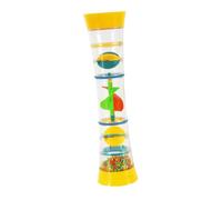 ibasenice Kaleidoscope Jouet Jaune Avec Clochette à Main Jouet Éveil Pour Garçon Fille Instrument Educatif Pour Exercices De Préhension Et Stimulation Visuelle Et Auditive