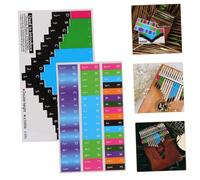 ibasenice Kalimba Stickers pour Piano à Pouce Autocollants Colorés et Faciles à Installer Accessoires pour Débutants pour Apprendre et Reconnaître les Notes