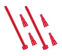 ibasenice Kit 2 Sets Embout Bouteille de Gaz Gpl pour Convertisseur de Cartouches Gaz, Adaptateur Plastique Abs Rouge, Performance Stable pour Usage Maison et Extérieur