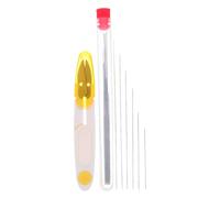 ibasenice Kit D'aiguilles à Perler Soi-même avec Ciseaux, Métal et Plastique, Compact, pour Fabrication de Bijoux et Colliers Artisanaux