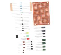 ibasenice Kit De Câbles pour Plaque Essai avec Fils Et Composants pour Construction De Circuits Et Apprentissage De Bases Électronique