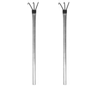 ibasenice Kit de Cueillette de Champignons 2 Pièces Manche en Acier Râteaux Légers et Portables pour Cueillette en Extérieur Outil pour Récolte de Champignons Sauvages en Forêt et Jardin