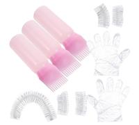 ibasenice Kit de Décoloration des Cheveux, Outils de Teinture Capillaire Soi-même, Plastique, Rose, pour Maison et Salon, Expérience Professionnelle de Coiffure