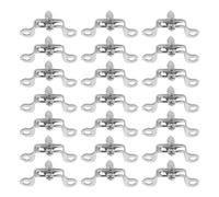 ibasenice Kit de Fixation Invisible et Vis Fiables pour Meubles en Acier Inoxydable Connecteurs Semi-ouverts pour Assemblage de Meubles et Armoires