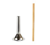 ibasenice Kit de Tubes à Saucisse Faciles à Nettoyer en Acier Inoxydable 2 Pièces, Accessoires Cuisine pour Porc et Dinde, Cuisine Maison