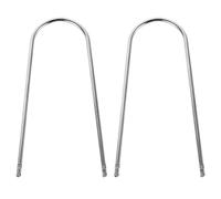 ibasenice Kit D'outils de Démontage Autoradio en Acier Inoxydable Forme U, 2 Pièces, Outil Automobile pour Retrait Stéréo et Lecteur CD/DVD, Accessoires pour Entretien Audio Voiture,