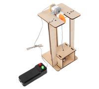 ibasenice Kit Éducatif Science pour Garçon Fille Modèle Élévateur Bois à Assembler DIY Stem pour Comprendre la Mécanique et Physique Matériaux Sûrs pour Apprentissage Précoce