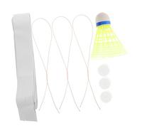 ibasenice Kit Entraînement de Badminton Ajustable pour Joueur Unique Entraîneur de Rebond Portable avec Cordons Élastiques pour Pratique Intérieure Extérieure