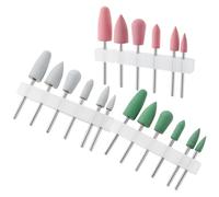 ibasenice Kit Légers Pcs Embouts à en de 18 Ponceuse Silicone et Compatibles pour Manucure Professionnelle Plupart des Perceuses Électriques