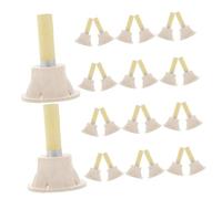 ibasenice Kit Moxibustion 50 Pièces Avec Socle, Bâtonnets Moxa Gros Calibre Épais 8,5x37 Mm, Particules Naturelles Pour Moxibustion Professionnelle, Salon De Beauté, Thérapie Traditionnelle Chinoise