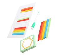 ibasenice Kit Pédagogique Mathématique Bois pour Garçon Fille Bâtonnets Colorés pour Apprendre à Compter Additionner et Développer la Logique Éducatif pour Garçons et Filles Dès Ans