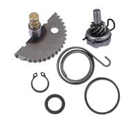 ibasenice Kit Pignon de Démarreur avec Arbre de Renvoi et Levier Kick Starter pour Scooter Ensemble de Détachées Installation Simple et Remplacement Pratique