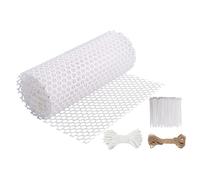 ibasenice Kit Treillis pour Poteaux en Mousse Et Filet en Plastique pour Plantes Grimpantes Jardin Extérieur, Support Polyvalent Tuteur De Plantes, Maille Résistante Légère pour Balcon Et Parc