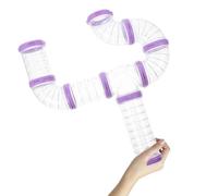 ibasenice Kit Tunnel Modulable pour Cage Hamster 8 Pièces de Tubes en Plastique pour Labyrinthe et Extension Cage Extérieure