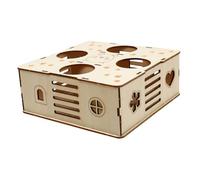 ibasenice Labyrinthe De Hamsters Tunnel en Bois Jouet De Sport pour Petit Rongeur Parcours d'exercice Intérieur Jeu D'activité pour Hamster